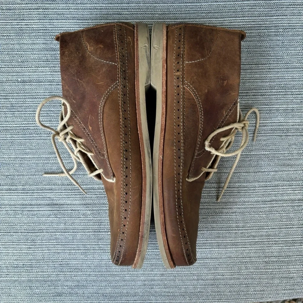 OLUKAI Honolulu Leather Lace Up Chukka Boot Size 8